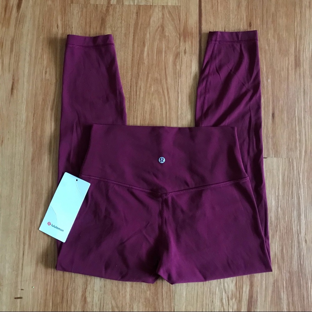 Lululemon Align Pant 25” Deep Ruby Size 8